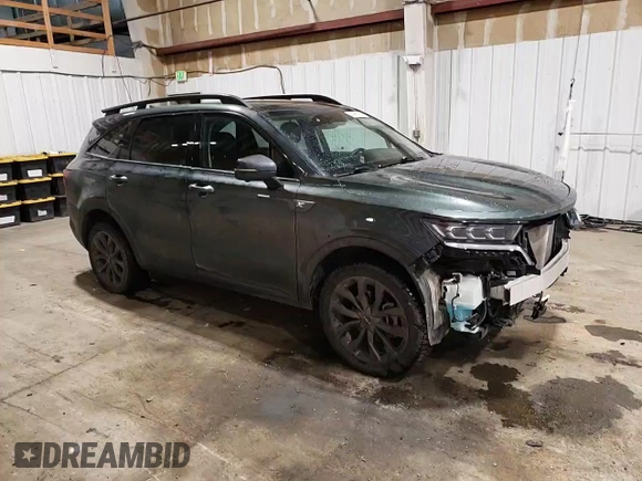 2023 Kia Sorento X-Line SX Prestige with VIN 5XYRKDLF8PG224341, listed as a Copart auction lot 44988145 with 16,400 mi miles and Salvage Title. Bid and sale history available at DreamBid. Image 12.