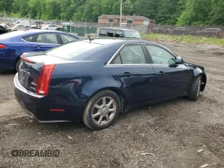 2008 Cadillac CTS AWD with VIN 1G6DP57V180126913, listed as a Copart auction lot 55455375 with 144,420 mi miles and Salvage Title. Bid and sale history available at DreamBid. Image 3.