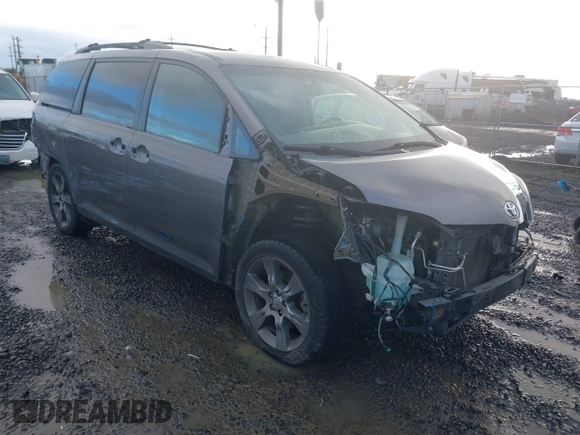 2015 Toyota Sienna SE with VIN 5TDXK3DC2FS540681, listed as a IAAI auction lot 41192481 with 108,782 mi miles and . Bid and sale history available at DreamBid. Image 1.