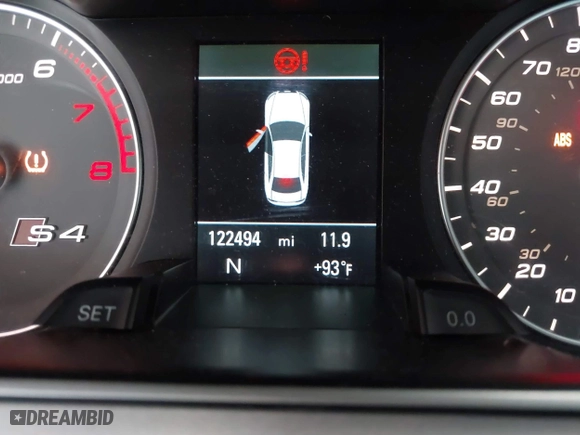 2015 Audi S4 Premium Plus with VIN WAUBGAFL2FA120068, listed as a IAAI auction lot 39620158 with 122,494 mi miles. Bid and sale history available at carsss.com. Image 15.