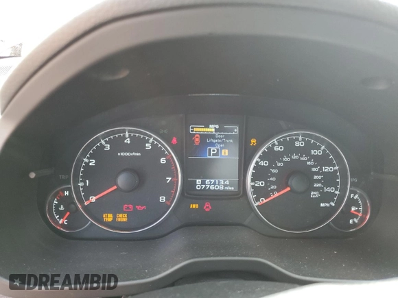 2014 Subaru Legacy Limited with VIN 4S3BMBM67E3028391, listed as a Copart auction lot 52899815 with 77,608 mi miles and Salvage title. Bid and sale history available at DreamBid. Image 9.