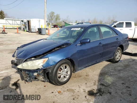2005 Toyota Camry LE with VIN 4T1BF32K15U105357, listed as a Copart auction lot 53612715 with 166,159 mi miles and Salvage Title. Bid and sale history available at DreamBid. Image 1.