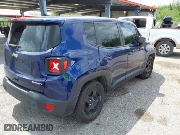 2020 Jeep Renegade Jeepster z VIN ZACNJAAB8LPL65367, wystawiony jako IAAI lot #41938232 z przebiegiem 100 177 mil mil oraz . Historia ofert i sprzedaży dostępna na DreamBid. Obrazek 4.