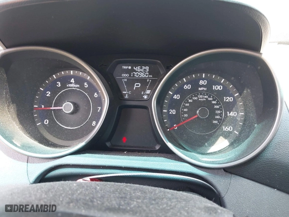 2013 Hyundai Elantra GLS with VIN 5NPDH4AE1DH419091, listed as a IAAI auction lot 42018882 with 170,960 mi miles. Bid and sale history available at carsss.com. Image 7.