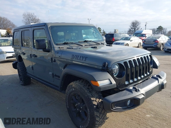 2022 Jeep Wrangler Unlimited Sport with VIN 1C4HJXDN7NW156538, listed as a IAAI auction lot 41526074 with 27,082 mi miles and . Bid and sale history available at DreamBid. Image 13.