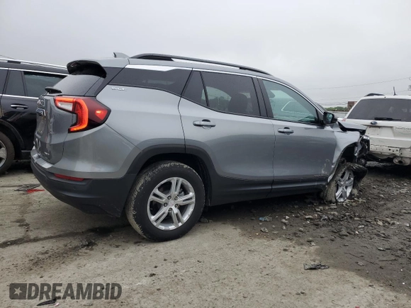 2023 GMC Terrain SLE with VIN 3GKALTEG6PL208923, listed as a Copart auction lot 60535645 with 18,225 mi miles and Salvage title. Bid and sale history available at DreamBid. Image 3.