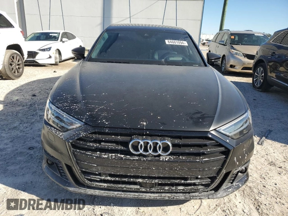 2020 Audi A8 L with VIN WAU8EAF84LN014527, listed as a Copart auction lot 84601094 with 34,620 mi miles and Salvage Title. Bid and sale history available at carsss.com. Image 5.