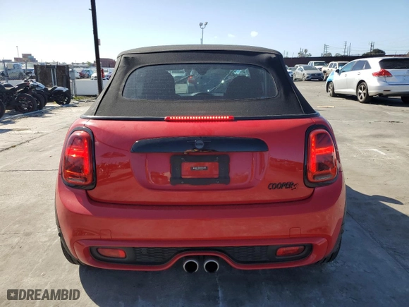 2019 MINI Convertible Cooper S with VIN WMWWG9C53K3E40071, listed as a Copart auction lot 49553025 with 61,089 mi miles and Salvage Title. Bid and sale history available at carsss.com. Image 6.