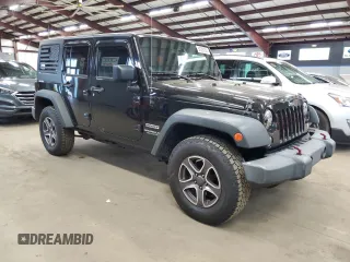 2014 Jeep Wrangler Unlimited Sport with VIN 1C4BJWDG8EL100708, listed as a Copart auction lot 57297245 with 170,862 mi miles and Clean Title. Bid and sale history available at DreamBid. Image 4.