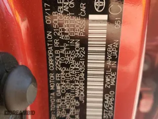 2017 Toyota Prius Two with VIN JTDKARFU4H3541924, listed as a Copart auction lot 52939355 with 0 mi miles and Clean Title. Bid and sale history available at carsss.com. Image 12.