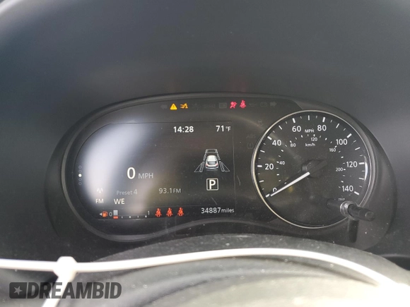 2023 Nissan Kicks SR with VIN 3N1CP5DV0PL494985, listed as a Copart auction lot 48383225 with 34,887 mi miles and Salvage Title. Bid and sale history available at DreamBid. Image 9.