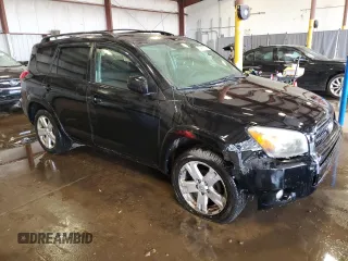 2007 Toyota RAV4 Sport with VIN JTMBD32V975108119, listed as a Copart auction lot 54161725 with 201,618 mi miles and Salvage Title. Bid and sale history available at carsss.com. Image 4.