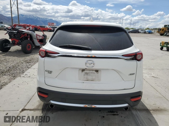 2016 Mazda CX-9 Signature with VIN JM3TCBEY7G0118322, listed as a Copart auction lot 54826655 with 123,618 mi miles and Salvage title. Bid and sale history available at DreamBid. Image 6.