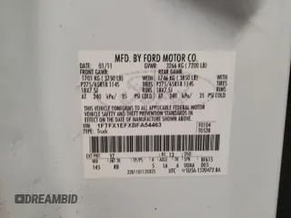 2011 Ford F-150 XL z VIN 1FTFX1EFXBFA54463, wystawiony jako Copart lot #57860675 z przebiegiem 183 540 mil mil oraz Szkoda całkowita • Salvage title. Historia ofert i sprzedaży dostępna na DreamBid. Obrazek 13.