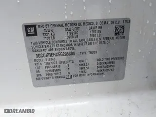 2014 Chevrolet Silverado 1500 LT with VIN 3GCUKREHXEG295304, listed as a IAAI auction lot 41453598 with 188,751 mi miles. Bid and sale history available at carsss.com. Image 9.