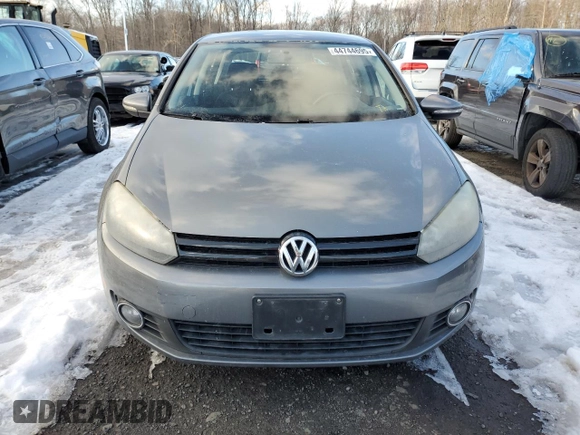 2012 Volkswagen Golf TDI with VIN WVWNM7AJ5CW332205, listed as a Copart auction lot 44744695 with 109,381 mi miles and Salvage title. Bid and sale history available at DreamBid. Image 5.