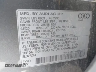 2017 Audi Q7 Premium Plus z VIN WA1LAAF78HD050275, wystawiony jako IAAI lot #41857583 z przebiegiem 68 612 mil mil oraz . Historia ofert i sprzedaży dostępna na DreamBid. Obrazek 9.
