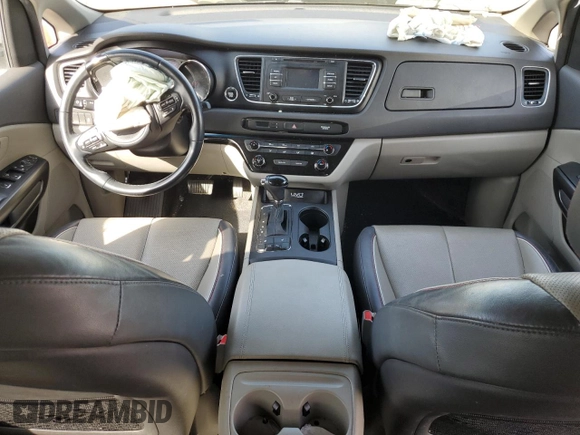 2017 Kia Sedona LX with VIN KNDMB5C1XH6237147, listed as a Copart auction lot 45484495 with Not Provided miles and Salvage Title. Bid and sale history available at DreamBid. Image 8.