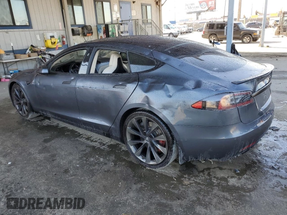 2018 Tesla Model S 75D with VIN 5YJSA1E48JF254615, listed as a Copart auction lot 49901715 with 109,694 mi miles and Salvage title. Bid and sale history available at DreamBid. Image 2.