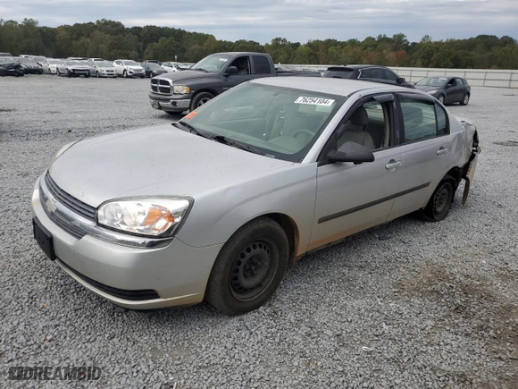 2005 Chevrolet Malibu with VIN 1G1ZS54F75F173816, listed as a Copart auction lot 76254104 with 271,468 mi miles and Salvage Title. Bid and sale history available at carsss.com. Image 1.