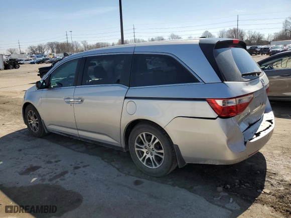 2012 Honda Odyssey EX-L with VIN 5FNRL5H62CB117931, listed as a Copart auction lot 48454915 with 155,600 mi miles and Salvage Title. Bid and sale history available at carsss.com. Image 2.
