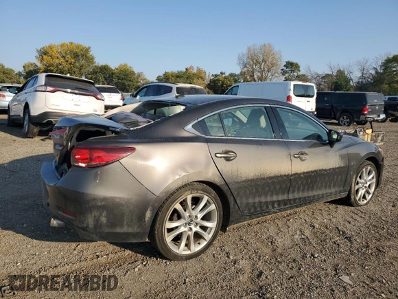 2016 Mazda Mazda6 i Touring with VIN JM1GJ1V50G1432856, listed as a Copart auction lot 75683404 with 0 mi miles and Salvage Title. Bid and sale history available at carsss.com. Image 3.