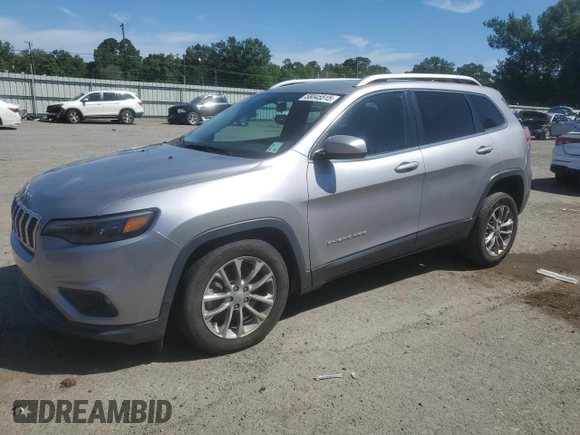 2019 Jeep Cherokee Latitude Plus with VIN 1C4PJLLB5KD171753, listed as a Copart auction lot 58045515 with 90,022 mi miles and Salvage title. Bid and sale history available at DreamBid. Image 1.