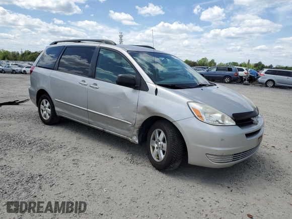 2005 Toyota Sienna CE with VIN 5TDZA23C55S355501, listed as a Copart auction lot 54168415 with 176,844 mi miles and Salvage Title. Bid and sale history available at DreamBid. Image 4.