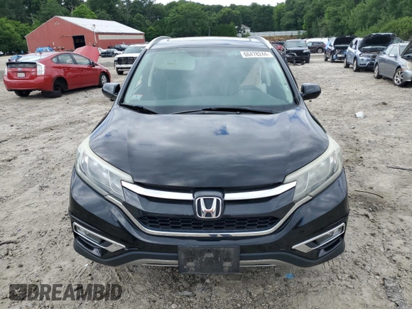 2015 Honda CR-V EX-L with VIN 2HKRM4H72FH668687, listed as a Copart auction lot 60478244 with Not Provided miles and Salvage Title. Bid and sale history available at DreamBid. Image 5.