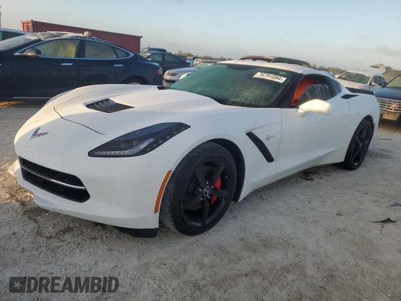 2015 Chevrolet Corvette 2LT with VIN 1G1YC2D75F5118031, listed as a Copart auction lot 76791894 with 0 mi miles and Salvage Title. Bid and sale history available at carsss.com. Image 1.