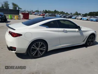 2021 Infiniti Q60 Luxe with VIN JN1EV7KLXMM470206, listed as a Copart auction lot 57438745 with 54,403 mi miles and Clean title. Bid and sale history available at DreamBid. Image 3.