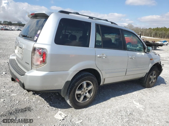 2007 Honda Pilot EX-L with VIN 5FNYF18517B009082, listed as a Copart auction lot 46277405 with 133,530 mi miles and Salvage Title. Bid and sale history available at carsss.com. Image 3.