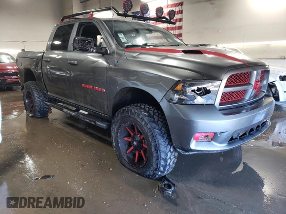 2012 Ram 1500 Sport with VIN 1C6RD7MT3CS264239, listed as a Copart auction lot 79229564 with 114,802 mi miles and Salvage Title. Bid and sale history available at carsss.com. Image 4.