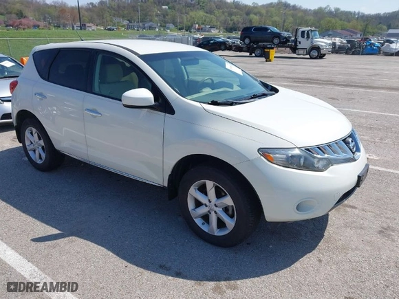 2009 Nissan Murano SL with VIN JN8AZ18WX9W123778, listed as a IAAI auction lot 41988362 with 153,753 mi miles. Bid and sale history available at carsss.com. Image 1.