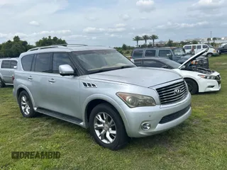 2011 Infiniti QX56 7-passenger with VIN JN8AZ2NF5B9501407, listed as a Copart auction lot 54362915 with 169,663 mi miles and Clean Title. Bid and sale history available at carsss.com. Image 1.