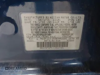 2018 Nissan Versa SV with VIN 3N1CN7AP5JL811481, listed as a IAAI auction lot 42135975 with 126,160 mi miles. Bid and sale history available at carsss.com. Image 9.