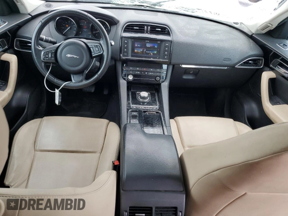 2018 Jaguar F-PACE 30t Premium with VIN SADCJ2GX8JA236792, listed as a Copart auction lot 86493684 with 107,214 mi miles and Salvage Title. Bid and sale history available at carsss.com. Image 8.