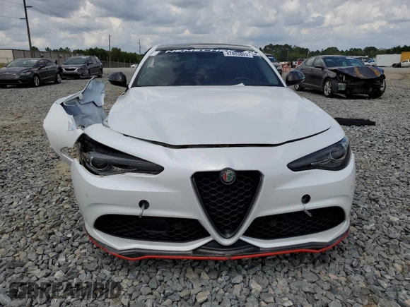 2018 Alfa Romeo Giulia Ti Sport with VIN ZARFAECN0J7597838, listed as a Copart auction lot 47893803 with 54,170 mi miles. Bid and sale history available at carsss.com. Image 5.