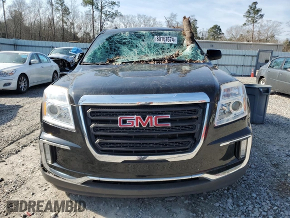 2016 GMC Terrain SLE with VIN 2GKFLNE35G6118181, listed as a Copart auction lot 80167674 with 64,430 mi miles and Salvage Title. Bid and sale history available at carsss.com. Image 5.