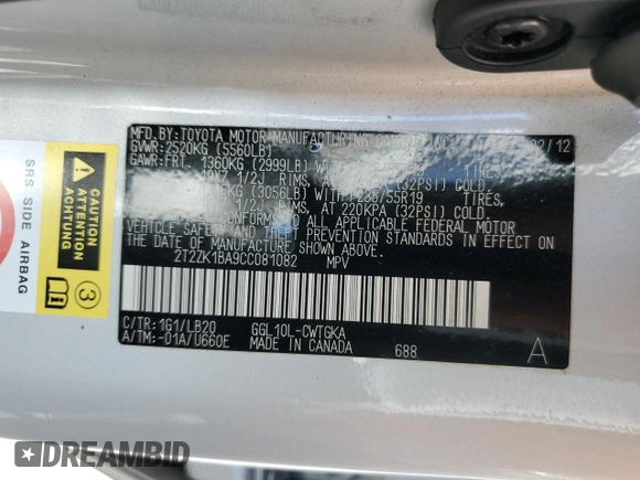 2012 Lexus RX 350 с VIN 2T2ZK1BA9CC081082, выставлен на аукционе Copart как лот 57641335 с пробегом 135 749 миль миль и Списание • Salvage title. История ставок и продаж доступна на DreamBid. Изображение 14.