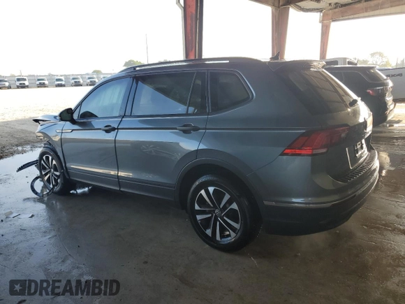 2024 Volkswagen Tiguan S с VIN 3VVRB7AX6RM059698, выставлен на аукционе Copart как лот 48455235 с пробегом 34 344 миль миль и На запчасти • Non repairable. История ставок и продаж доступна на DreamBid. Изображение 2.