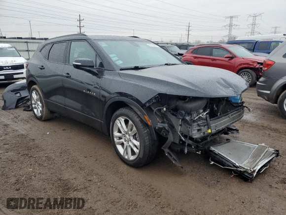 2020 Chevrolet Blazer LT with VIN 3GNKBJRS3LS587053, listed as a Copart auction lot 86148964 with 96,779 mi miles and Salvage title. Bid and sale history available at DreamBid. Image 4.