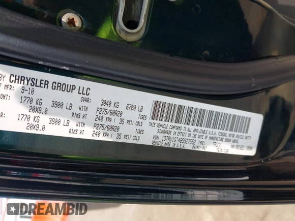 2011 Ram 1500 Big Horn с VIN 1D7RV1GT4BS527552, выставлен на аукционе IAAI как лот 42432368 с пробегом 293 546 миль миль и . История ставок и продаж доступна на DreamBid. Изображение 9.