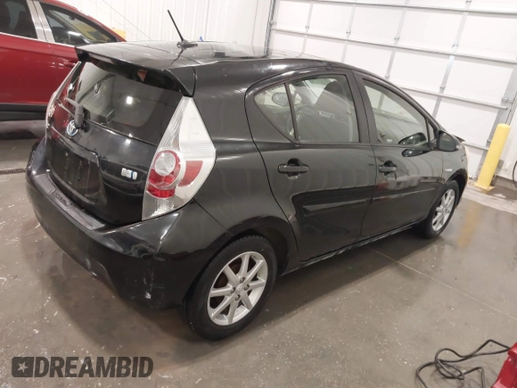 2012 Toyota Prius c One with VIN JTDKDTB35C1009930, listed as a IAAI auction lot 41961471 with 174,252 mi miles. Bid and sale history available at carsss.com. Image 4.