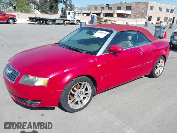 2005 Audi A4 1.8T with VIN WAUAC48H75K007372, listed as a IAAI auction lot 42012101 with 85,789 mi miles. Bid and sale history available at carsss.com. Image 2.