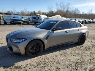 2022 BMW M3 Competition xDrive with VIN WBS43AY04NFM42117, listed as a Copart auction lot 79240874 with 20,796 mi miles and Salvage Title. Bid and sale history available at carsss.com. Image 1.