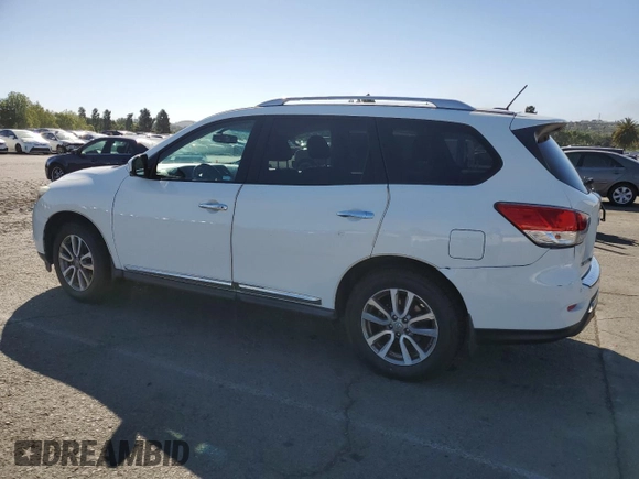 2015 Nissan Pathfinder S with VIN 5N1AR2MN3FC708211, listed as a Copart auction lot 55421345 with 159,217 mi miles and Salvage title. Bid and sale history available at DreamBid. Image 2.