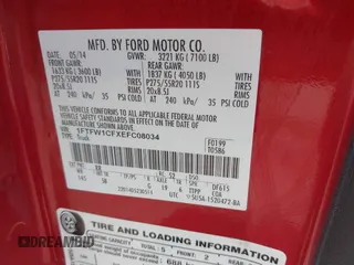 2014 Ford F-150 XL z VIN 1FTFW1CFXEFC08034, wystawiony jako IAAI lot #42085288 z przebiegiem Nie podano mil oraz . Historia ofert i sprzedaży dostępna na DreamBid. Obrazek 9.