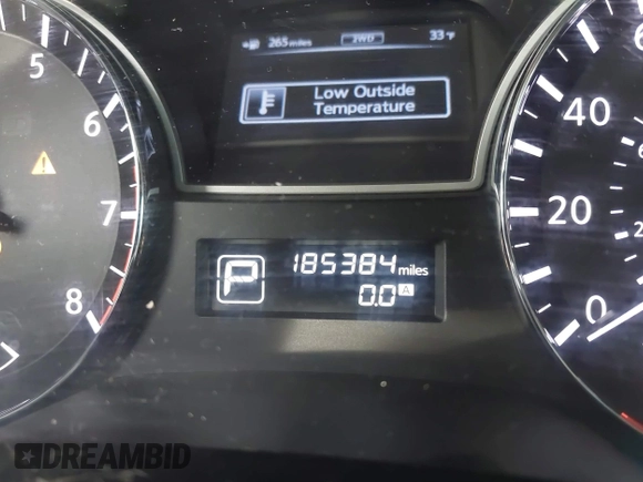 2013 Nissan Pathfinder SV with VIN 5N1AR2MMXDC611804, listed as a IAAI auction lot 41399219 with 185,384 mi miles. Bid and sale history available at carsss.com. Image 15.