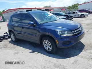 2016 Volkswagen Tiguan R-Line with VIN WVGAV7AX5GW600784, listed as a IAAI auction lot 42543299 with 114,155 mi miles and . Bid and sale history available at DreamBid. Image 1.